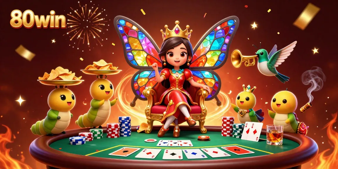 Experience the thrill of winning at 80win with a vibrant, lavish casino scene featuring games and excitement.