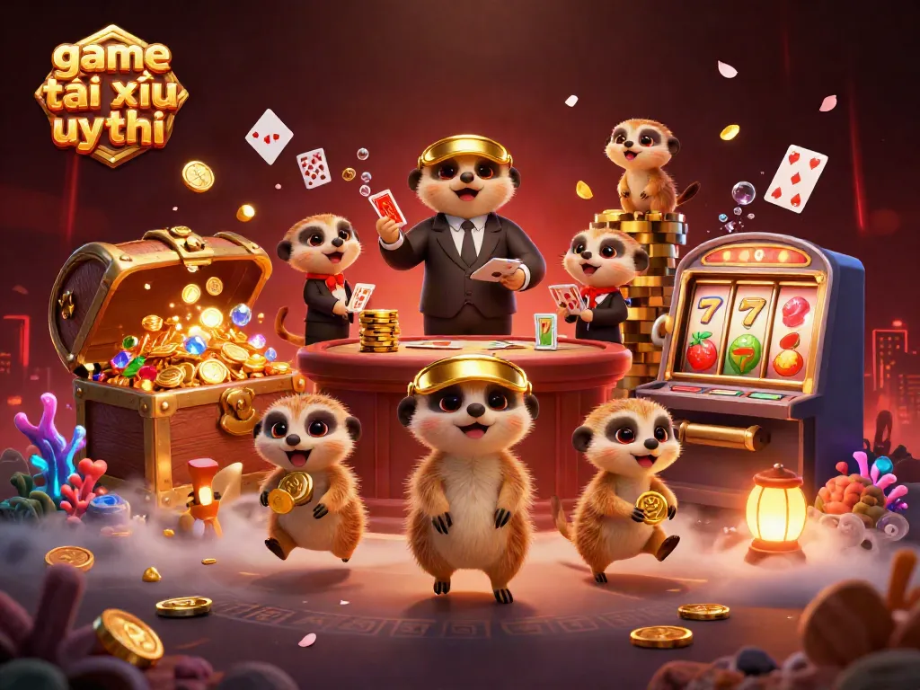 Experience the excitement of game tài xỉu uy tín with meerkats running a dynamic casino operation.