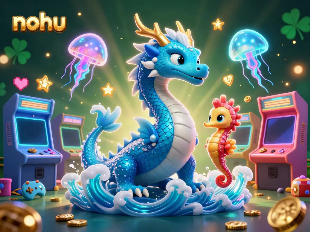 Experience thrilling jackpot spins with nohu slots in a vibrant underwater scene.