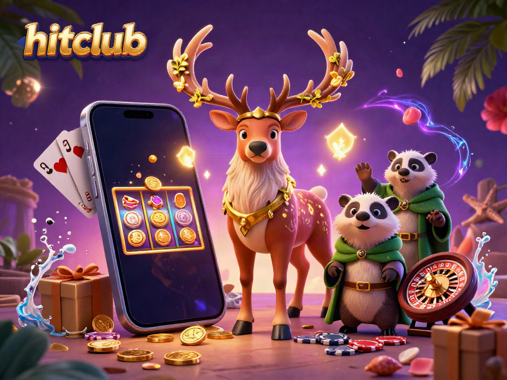 Experience casino excitement with hitclub's dynamic characters and vibrant gaming elements.