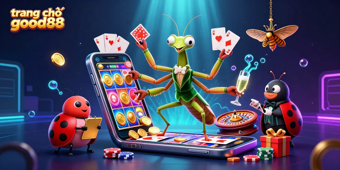 Experience the excitement of trang chủ good88 with vibrant game elements and engaging casino characters.