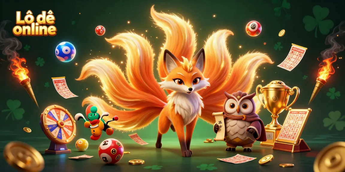 Experience Lô đề online with vibrant lottery games and engaging characters in a magical setting.