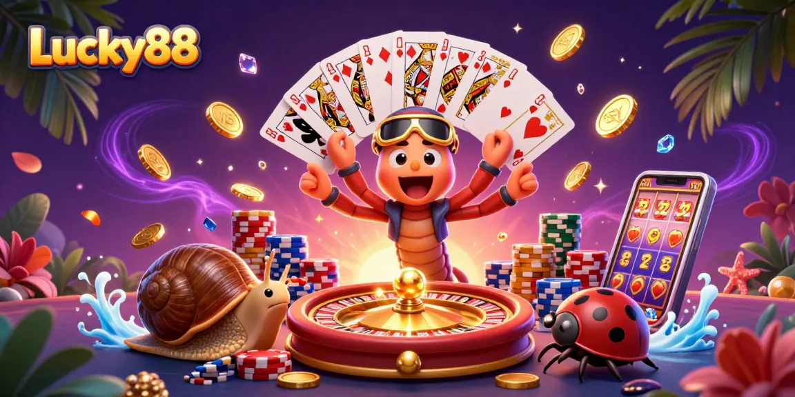 Experience high-stakes excitement at Lucky88 with thrilling games and animated action.