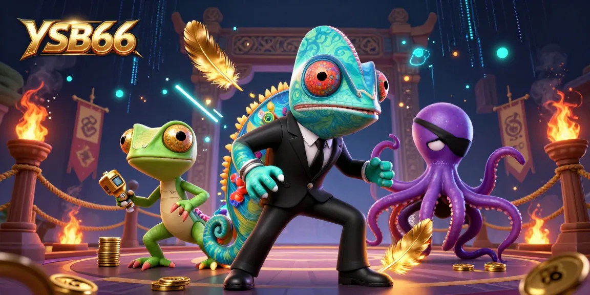 Experience the thrill of YSB66 casino with vibrant characters and dynamic gaming elements.