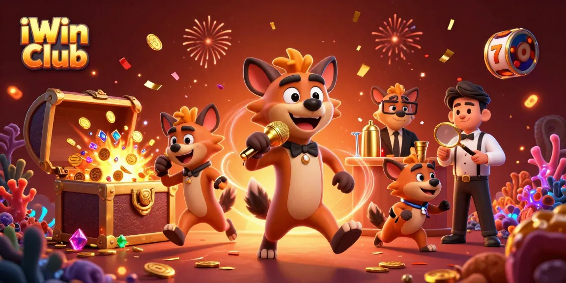 Join the fun at iWin Club with hyenas bringing the casino entertainment to life.