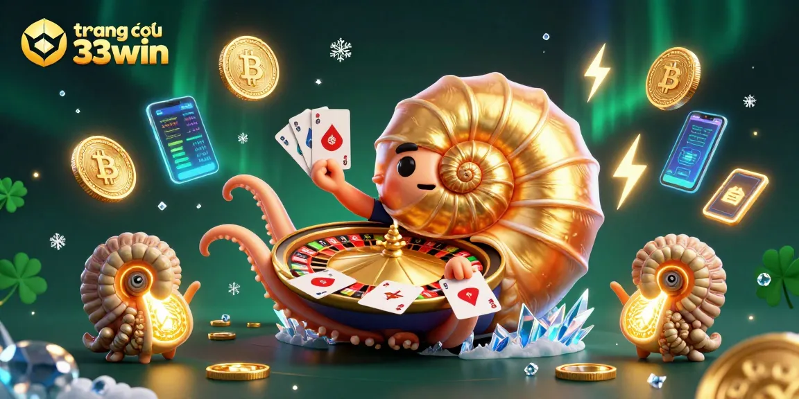 Engage with thrilling games at trang chủ 33win featuring an exciting 3D casino illustration.