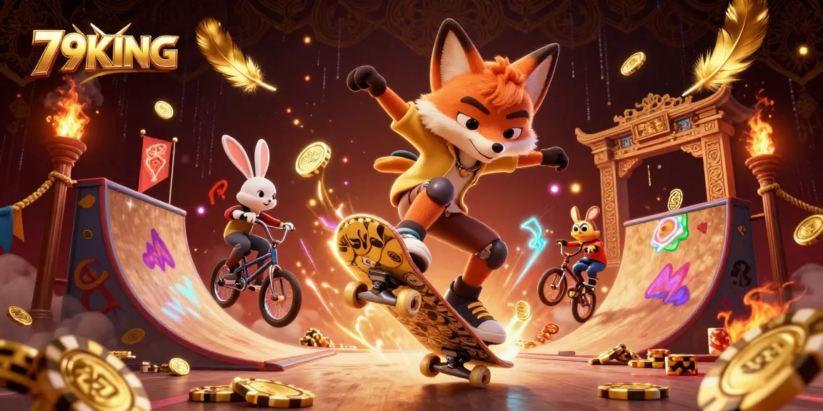 Engage in thrilling gameplay at 79KING with vibrant casino elements and dynamic characters.