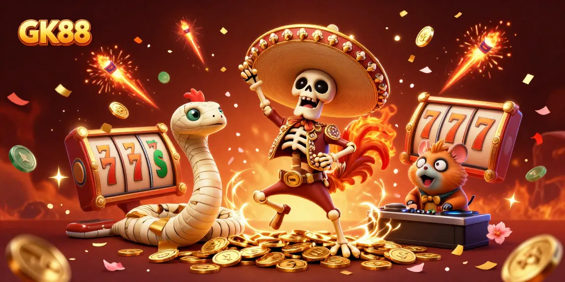 GK88 brings winning excitement with a festive salsa scene filled with vibrant casino elements.