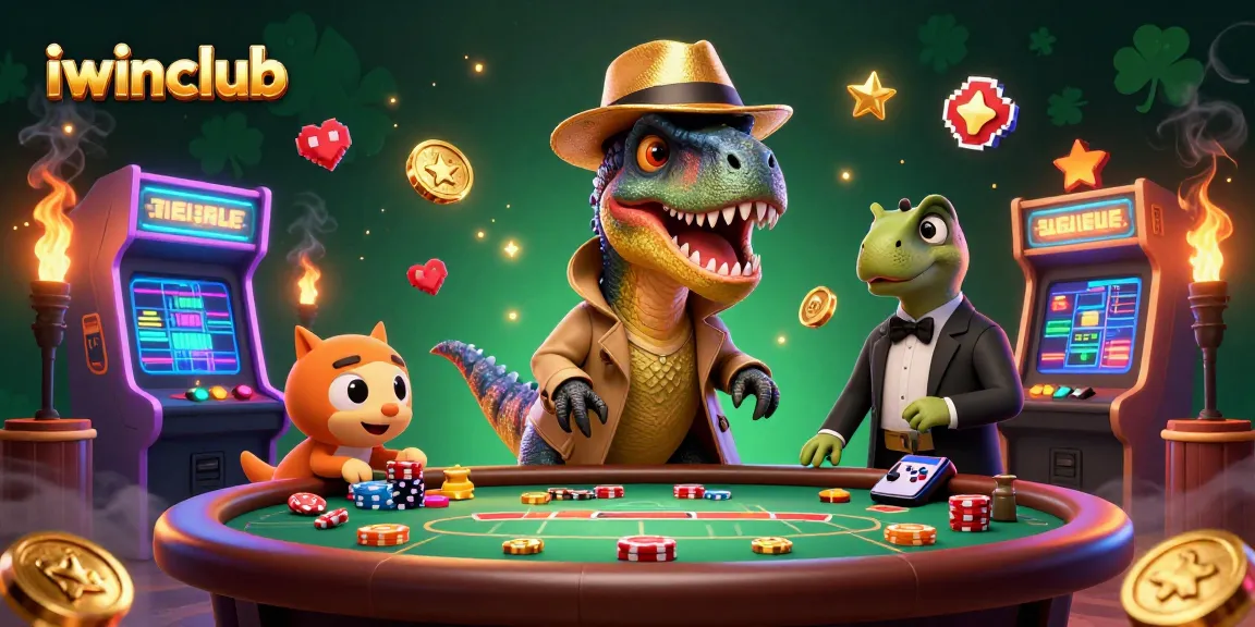 Engage in thrilling gameplay at iwinclub with a cartoon velociraptor counter at blackjack.
