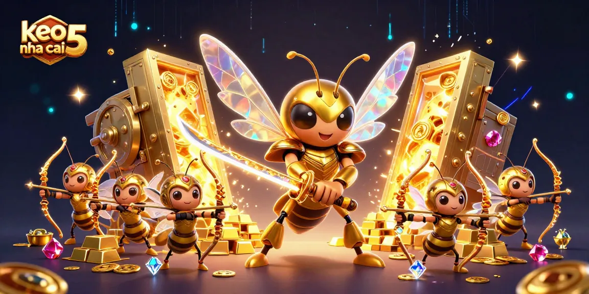 Experience excitement with keo nha cai 5 as the vibrant cartoon hornet leads a dynamic betting adventure.