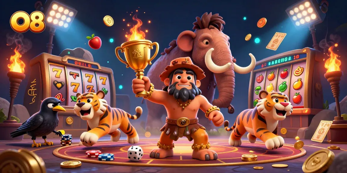 Engage in thrilling gameplay at O8 with immersive 3D slot games featuring jackpots and cartoon characters.