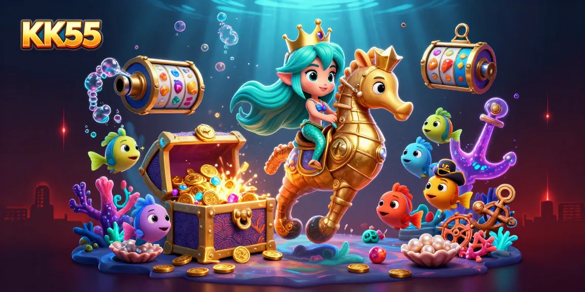 Engage in thrilling gaming at KK55 with vibrant visuals and exciting underwater elements.