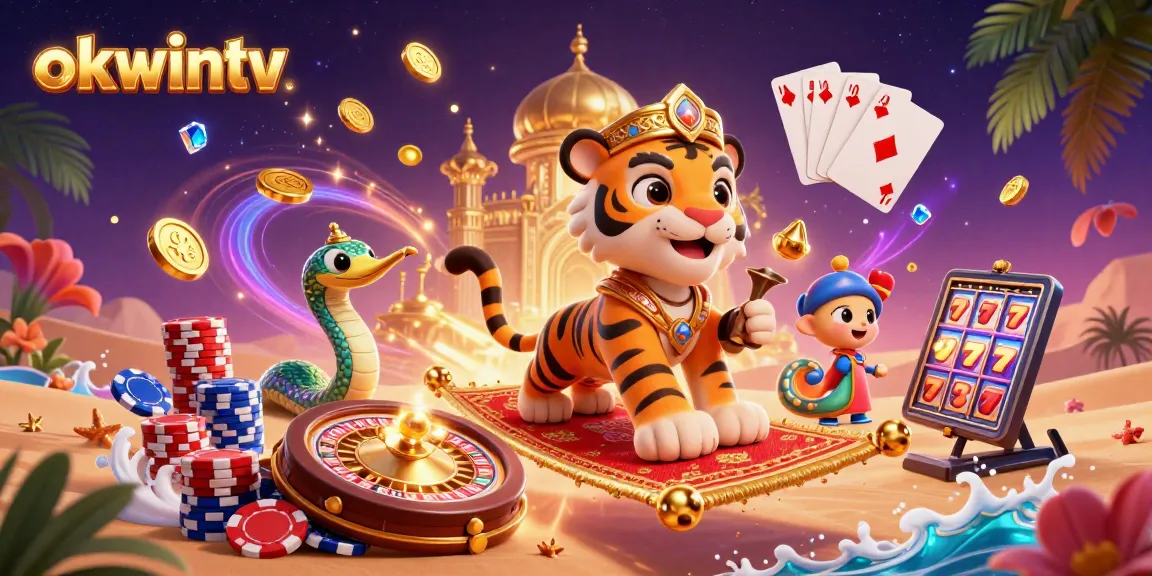 Bet on sports with nkwintv while enjoying a vibrant 3D illustration of the interactive gambling landscape filled with treasures.