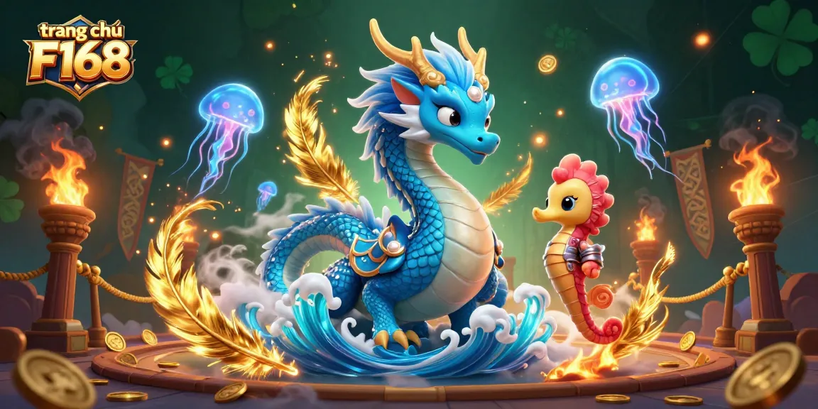 Experience thrilling gameplay at trang chủ F168 with vibrant ocean creatures amidst colorful casino elements.