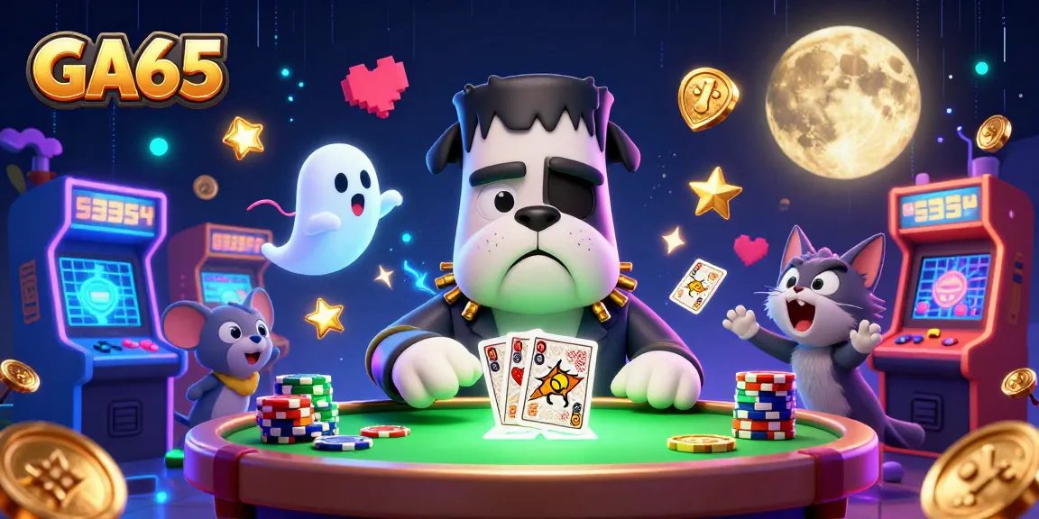 Engage in exciting gameplay at GA65, featuring dynamic characters in a vibrant casino atmosphere.