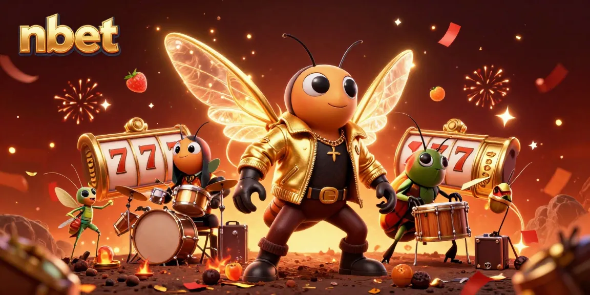 Experience exciting nbet slot action with a vibrant rock star scene featuring joyful characters.