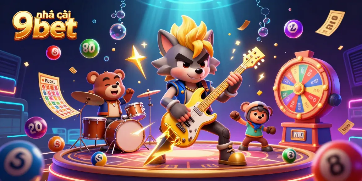 Experience vibrant gaming action at nhà cái 9bet with dynamic 3D casino elements and engaging characters.