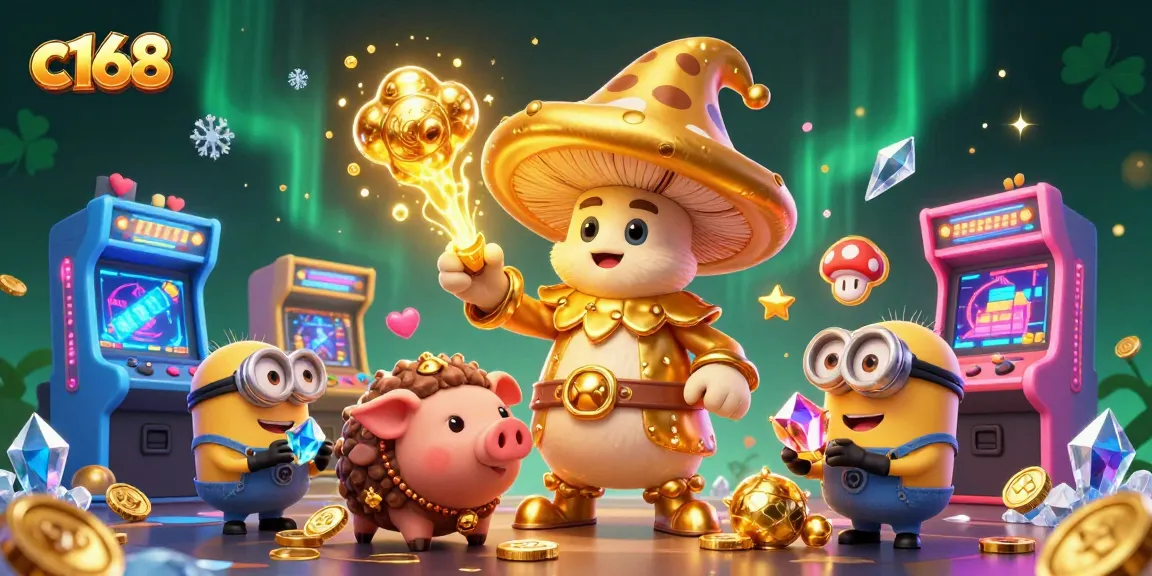 Experience thrilling casino games at c168 with vibrant magical characters and dynamic winning elements.