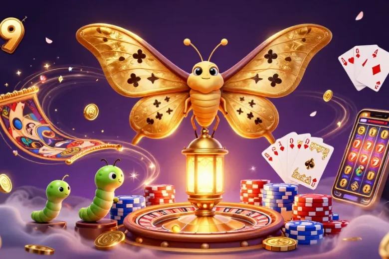 Experience the excitement of ok 9 with a stunning 3D illustration of casino-themed activities and vibrant characters.